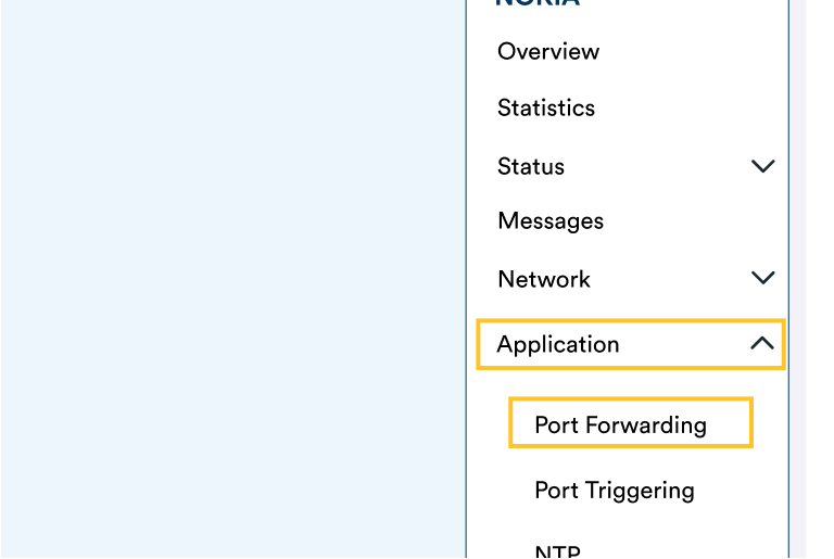 Nokia FastMile 5G Modem - Port Forwarding 1 Nokia FastMile 5G Modem - Port Forwarding 1